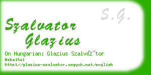szalvator glazius business card